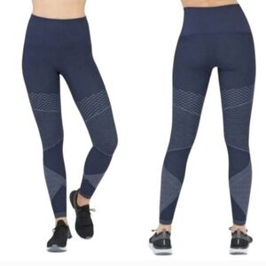 Spanx Navy Blue Tummy Control Leggings Size Medium